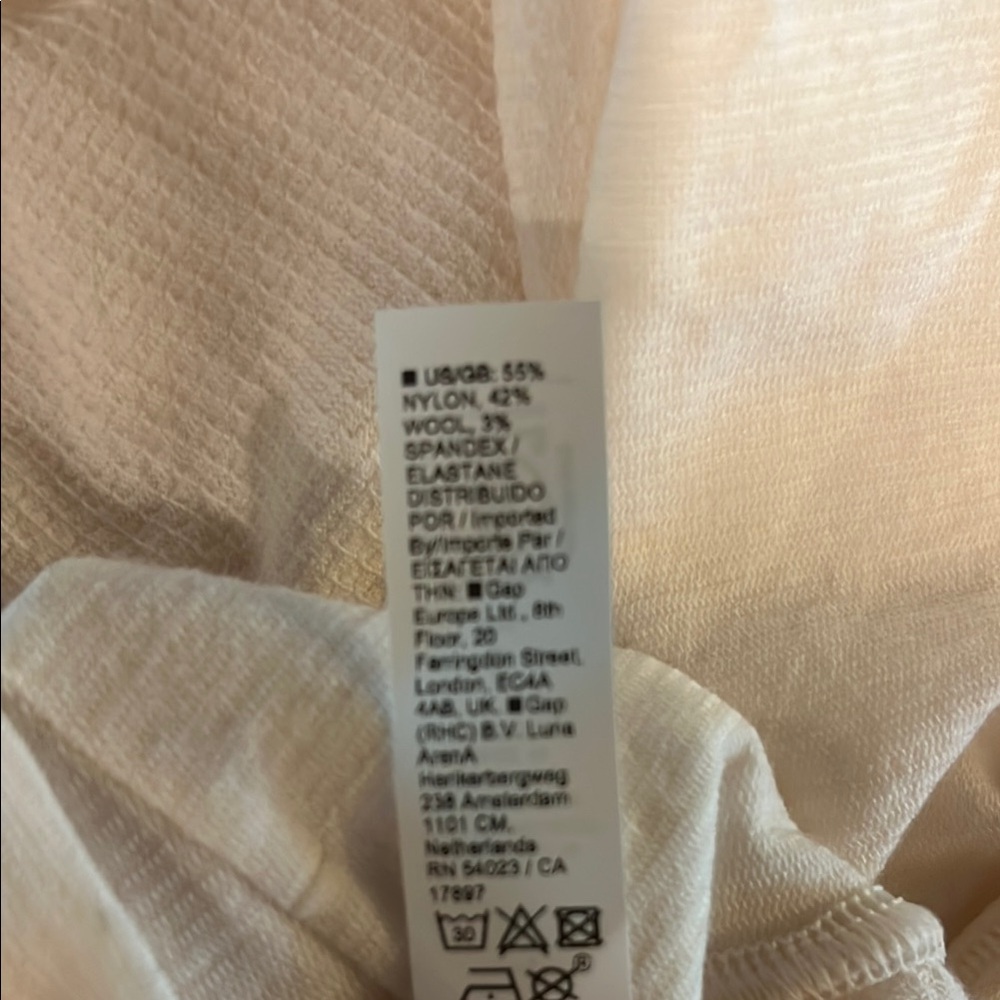 Athleta White Fitted Long Sleeve Tee - Picture 9 of 9